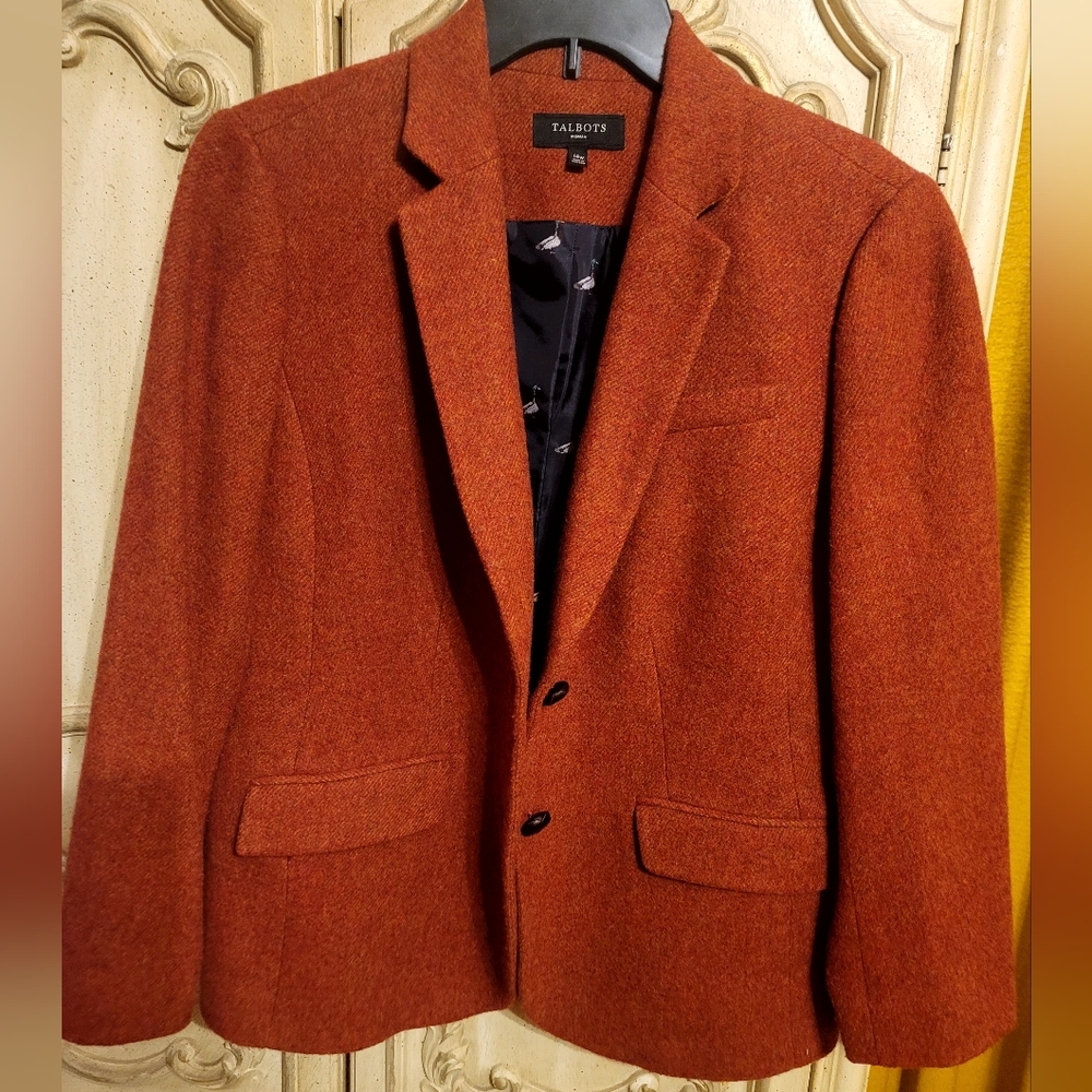 Talbots wool blend blazer
